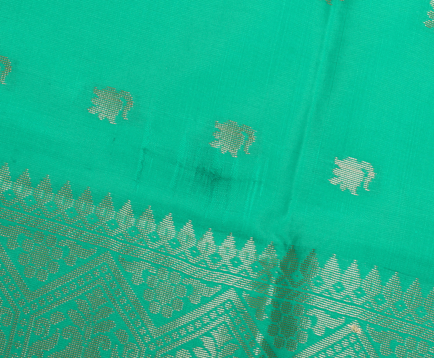 Green Banarasi Dupatta Indian Art Silk Woven Zari Brocade Long Stole Scarves