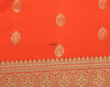 Orange Banarasi Dupatta Indian Art Silk Woven Zari Brocade Long Stole Scarves