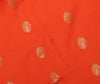 Orange Banarasi Dupatta Indian Art Silk Woven Zari Brocade Long Stole Scarves