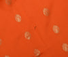 Orange Banarasi Dupatta Indian Art Silk Woven Zari Brocade Long Stole Scarves