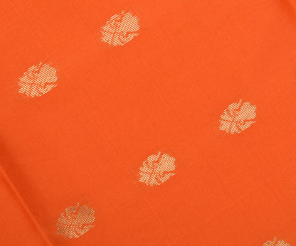 Orange Banarasi Dupatta Indian Art Silk Woven Zari Brocade Long Stole Scarves