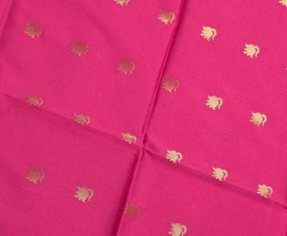 Dark Pink Banarasi Dupatta Indian Art Silk Woven Zari Brocade Long Stole Scarves
