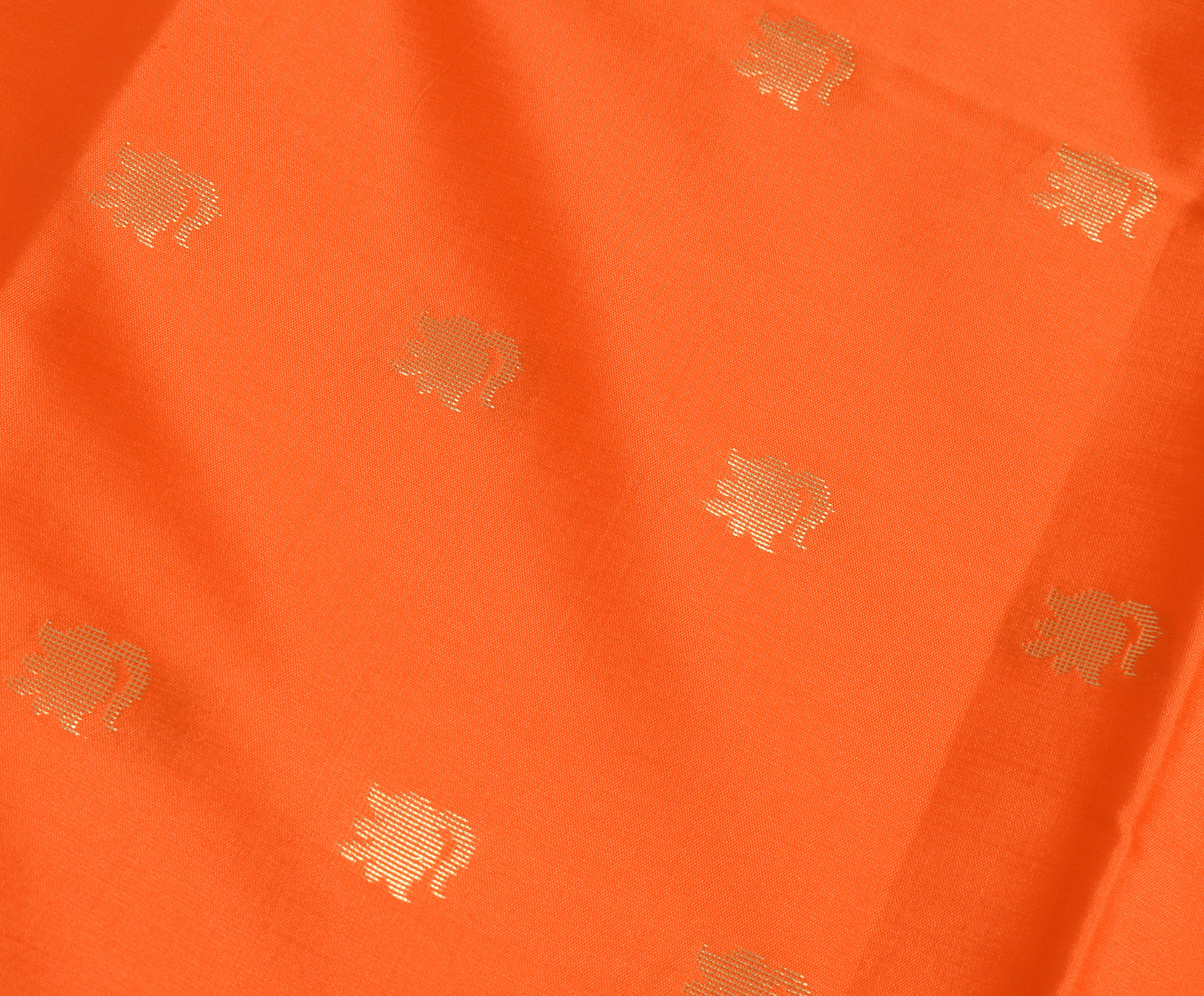 Orange Banarasi Dupatta Indian Art Silk Woven Zari Brocade Long Stole Scarves