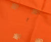 Orange Banarasi Dupatta Indian Art Silk Woven Zari Brocade Long Stole Scarves