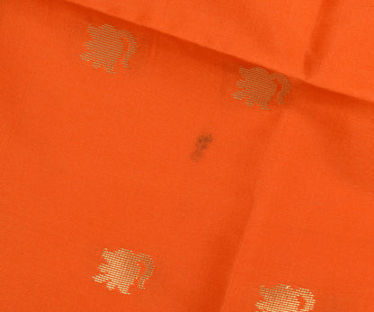 Orange Banarasi Dupatta Indian Art Silk Woven Zari Brocade Long Stole Scarves