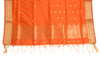 Orange Banarasi Dupatta Indian Art Silk Woven Zari Brocade Long Stole Scarves