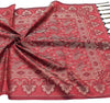 Long Stole Indian Art Silk Woven Banarasi Soft Maroon Dupatta