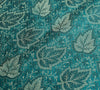 Long Stole Indian Art Silk Woven Banarasi Dupatta Teal Green