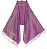Long Stole Indian Art Silk Woven Banarasi Soft Purple Dupatta
