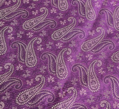 Long Stole Indian Art Silk Woven Banarasi Soft Purple Dupatta