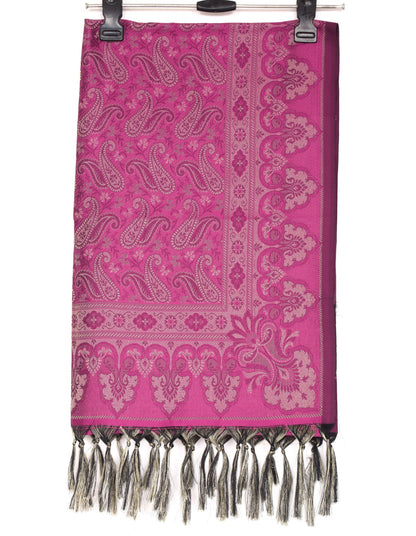 Long Stole Indian Art Silk Woven Banarasi Soft Women Dupatta