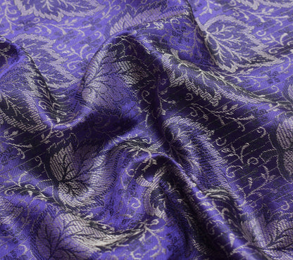 Long Stole Indian Art Silk Woven Banarasi Soft Dupatta Violet