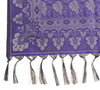 Long Stole Indian Art Silk Woven Banarasi Soft Dupatta Violet