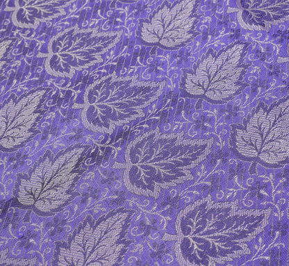 Long Stole Indian Art Silk Woven Banarasi Soft Dupatta Violet