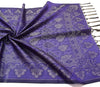 Long Stole Indian Art Silk Woven Banarasi Soft Dupatta Violet