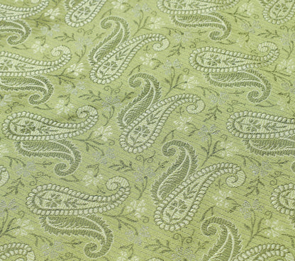 Long Stole Indian Art Silk Woven Banarasi Women Dupatta Green