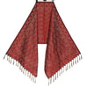 Long Stole Indian Art Silk Woven Banarasi Soft Women Dupatta Red