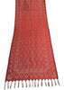 Long Stole Indian Art Silk Woven Banarasi Soft Women Dupatta Red