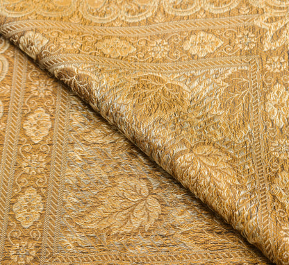 Long Stole Indian Art Silk Woven Banarasi Soft Dupatta Mustard