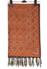 Long Stole Indian Art Silk Woven Banarasi Soft Dupatta Rust
