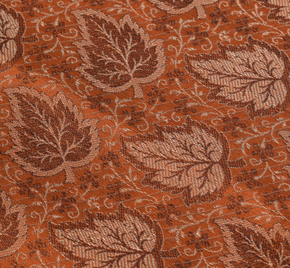 Long Stole Indian Art Silk Woven Banarasi Soft Dupatta Rust
