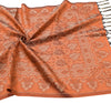 Long Stole Indian Art Silk Woven Banarasi Soft Dupatta Rust