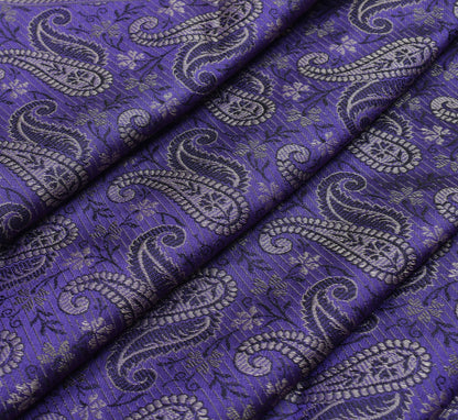 Long Stole Indian Art Silk Woven Banarasi Soft Violet Dupatta