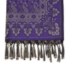 Long Stole Indian Art Silk Woven Banarasi Soft Violet Dupatta