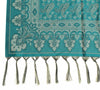Teal Green Art Silk Woven Paisley Soft Long Stole Scarf Wrap