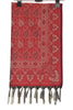 Long Stole Indian Art Silk Woven Banarasi Soft Women Dupatta Red