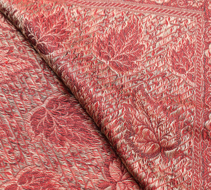 Long Stole Indian Art Silk Woven Banarasi Soft Women Dupatta Red