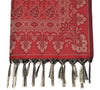 Long Stole Indian Art Silk Woven Banarasi Soft Women Dupatta Red
