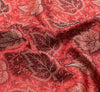 Long Stole Indian Art Silk Woven Banarasi Soft Women Dupatta Red