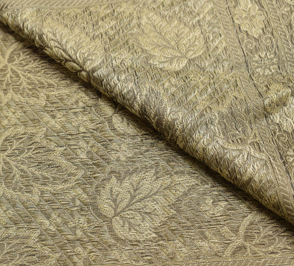 Long Stole Indian Art Silk Woven Banarasi Soft Dupatta Cream