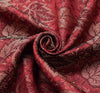 Long Stole Indian Art Silk Woven Banarasi Soft Dupatta Maroon