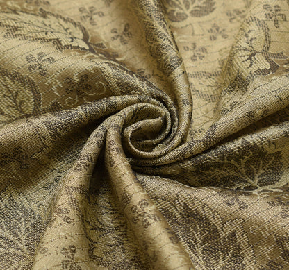 Long Stole Indian Art Silk Woven Banarasi Soft Dupatta Cream