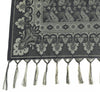 Long Stole Indian Art Silk Woven Banarasi Soft Black Dupatta