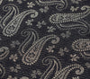 Long Stole Indian Art Silk Woven Banarasi Soft Black Dupatta