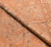 Long Stole Indian Art Silk Woven Banarasi Rust Women Dupatta