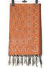 Long Stole Indian Art Silk Woven Banarasi Rust Women Dupatta
