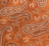 Long Stole Indian Art Silk Woven Banarasi Rust Women Dupatta
