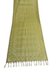 Long Stole Indian Art Silk Woven Banarasi Women Dupatta Green