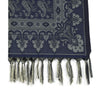 Dark Blue Art Silk Dupatta Woven Paisley Soft Long Stole Scarf