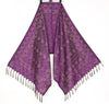 Long Stole Indian Art Silk Woven Banarasi Soft Dupatta Purple