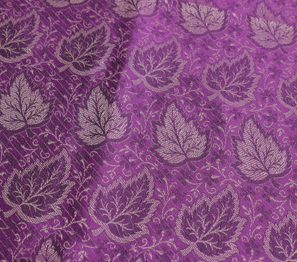 Long Stole Indian Art Silk Woven Banarasi Soft Dupatta Purple