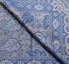 Long Stole Indian Art Silk Woven Banarasi Women Dupatta Blue