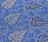 Long Stole Indian Art Silk Woven Banarasi Women Dupatta Blue