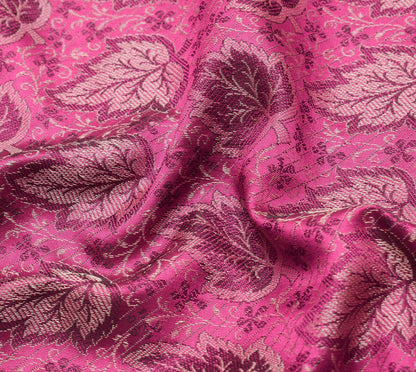 Long Stole Indian Art Silk Woven Banarasi Soft Dupatta Pink