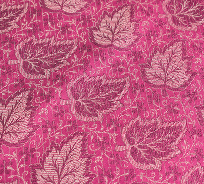 Long Stole Indian Art Silk Woven Banarasi Soft Dupatta Pink