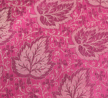 Long Stole Indian Art Silk Woven Banarasi Soft Dupatta Pink